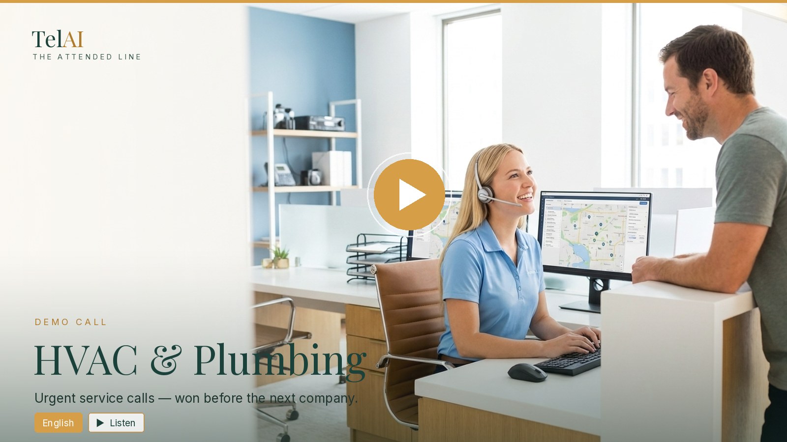 TelAI demo call — HVAC & Plumbing